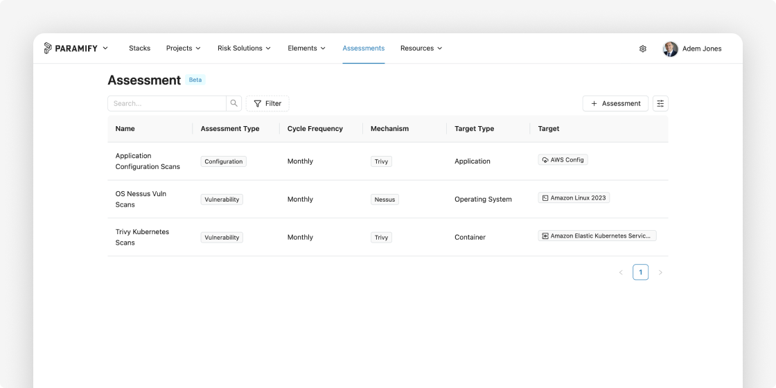 Set up monthly assesments of your relevant components that you run scans on.png