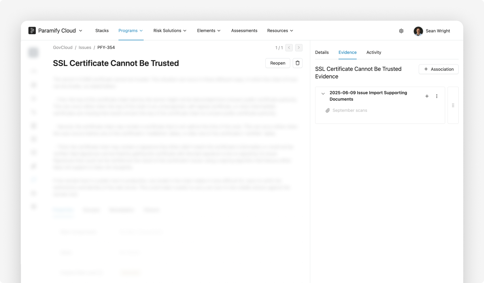 import POAMs auto associate artifacts to appropriate issue.png