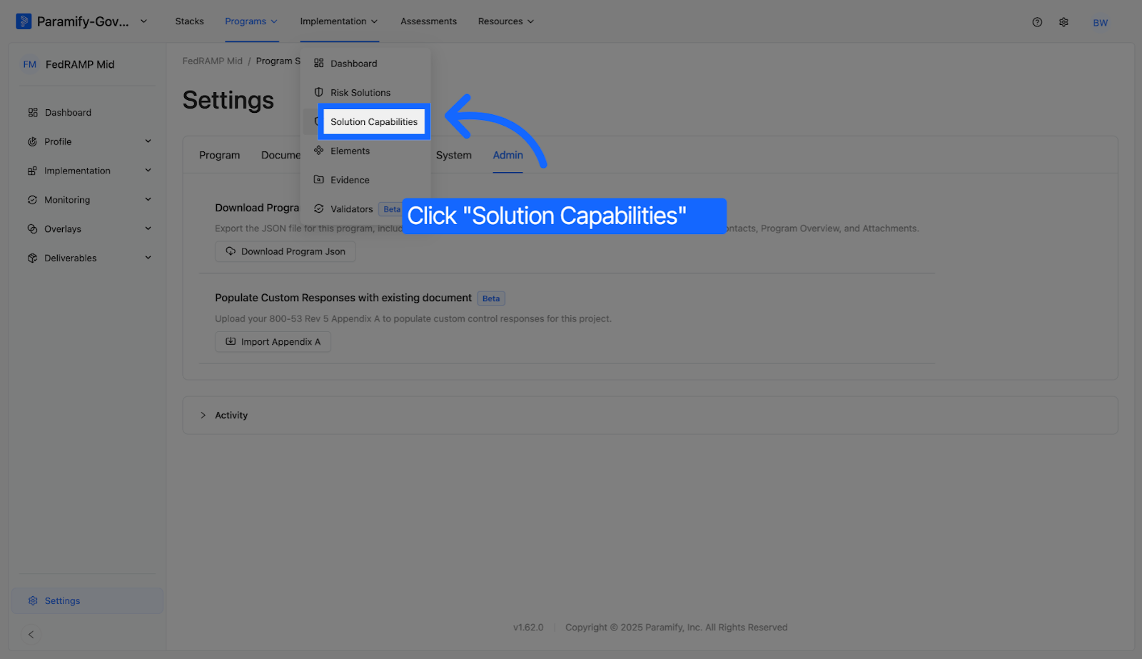 Open Solution Capabilities